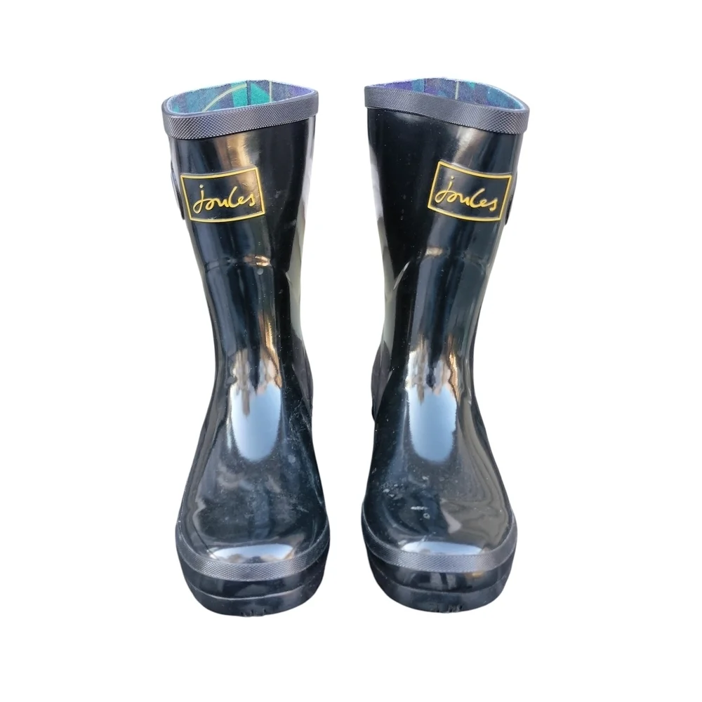 Joules Kelly Welly Gloss Mid-Calf Rubber Rain Boots Sz6